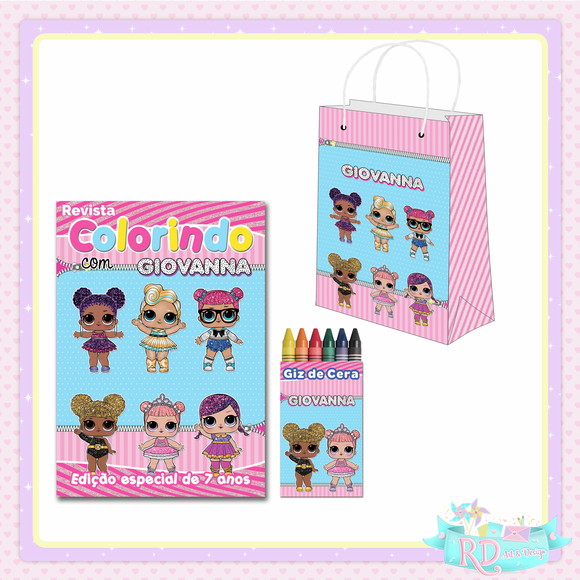 Kit Colorir com Sacolinha Lol Surprise