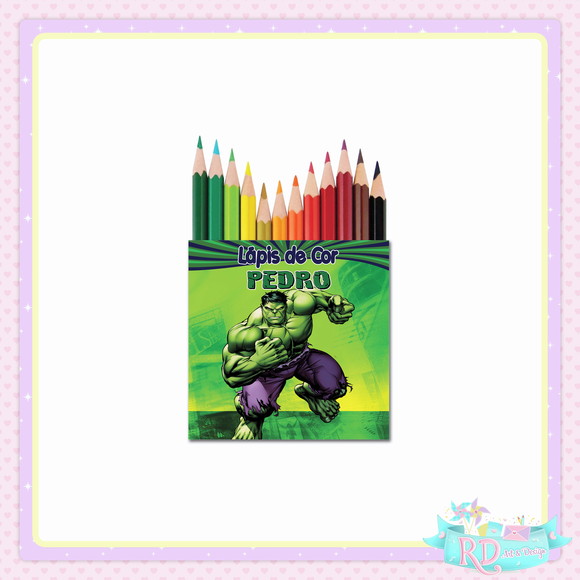 Mini Lápis de Cor Hulk