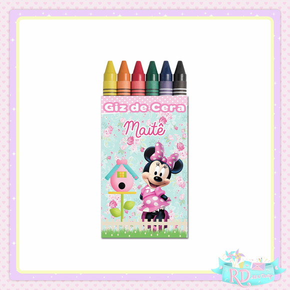 Giz de Cera Jardim da Minnie