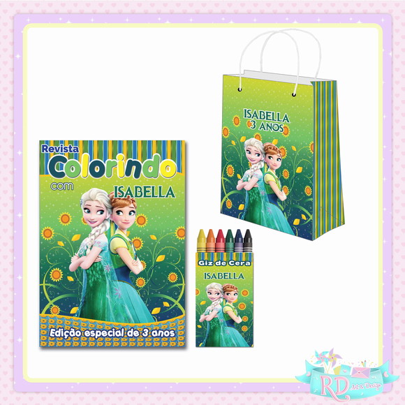 Kit Colorir com Sacolinha Frozen Fever