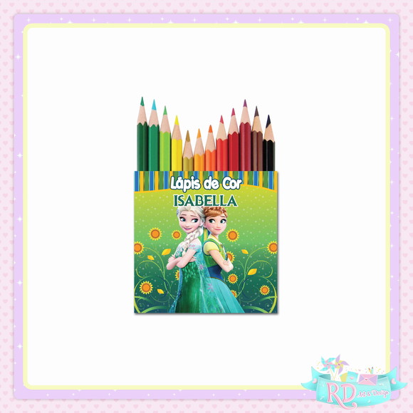 Mini Lápis de Cor Frozen Fever