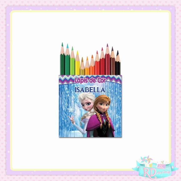 Mini Lápis de Cor Frozen