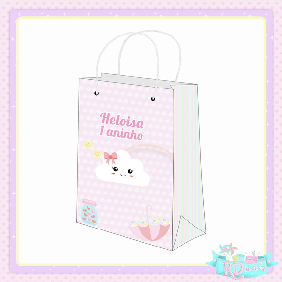 Sacolinha Personalizada Chuva de Benção