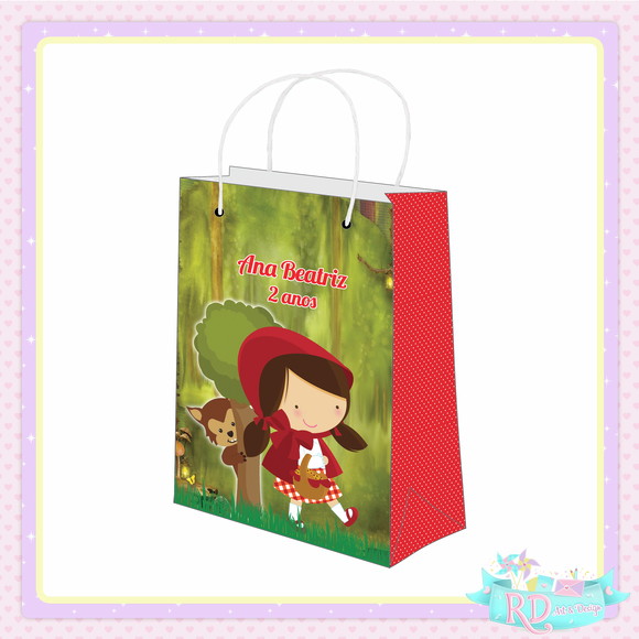 Sacolinha Personalizada Chapeuzinho Vermelho