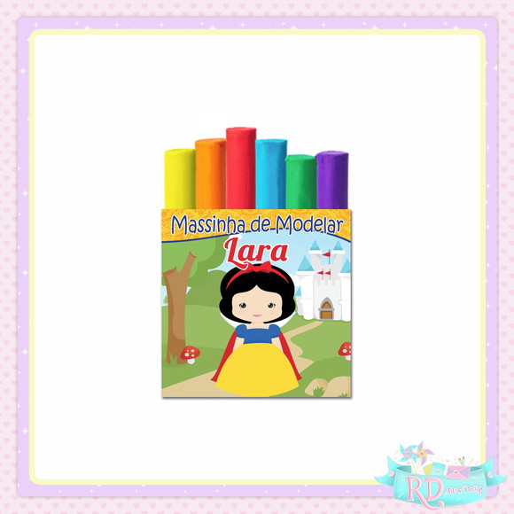 Massinha de Modelar Branca de Neve Cute