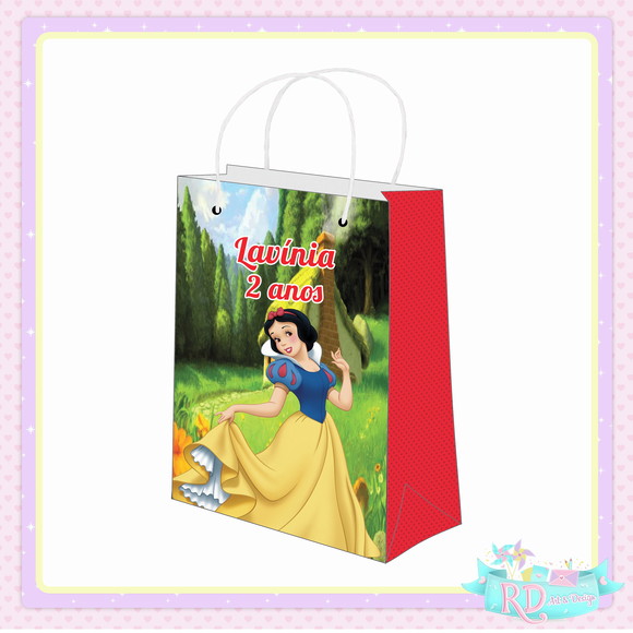 Sacolinha Personalizada Branca de Neve