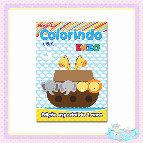 Livrinho de Colorir Arca de Noé