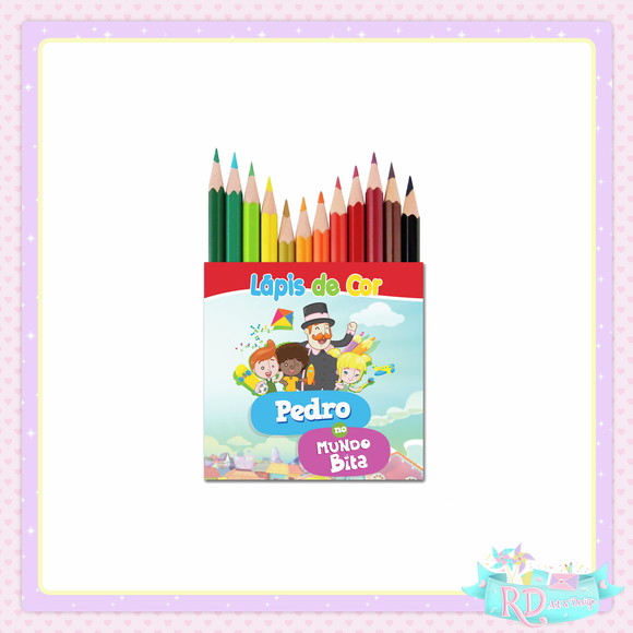 Mini Lápis De Cor Mundo Bita