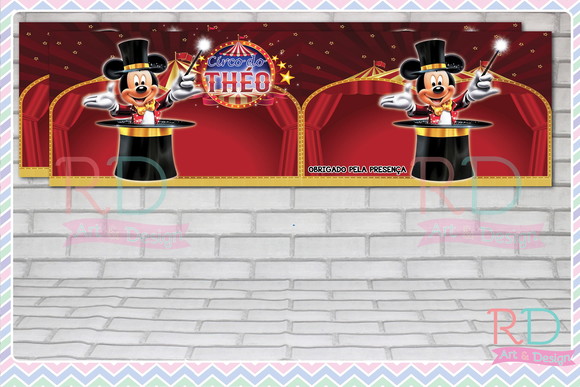 Rótulo Lata Leite 400g Circo do Mickey