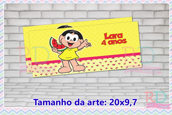Rótulo Cofrinho Magali
