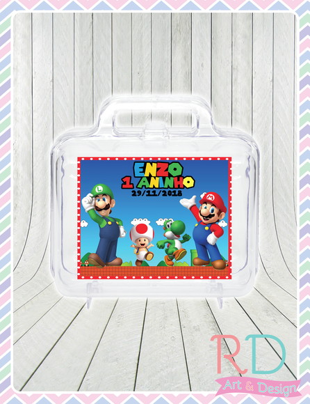 Maletinha Acrílica Super Mario