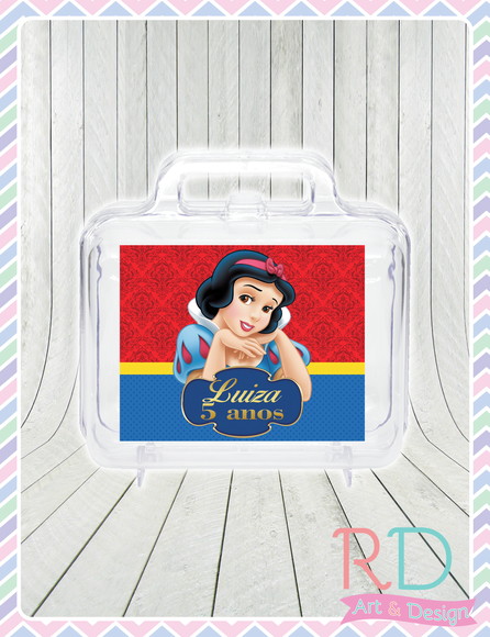 Maletinha Acrílica Branca de Neve