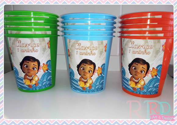 Baldinho de Pipoca Moana Baby