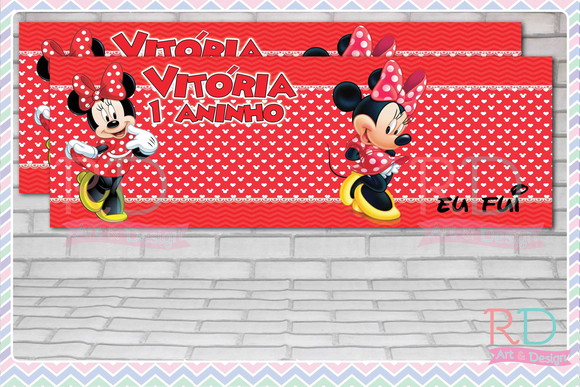 Rótulo Lata Leite 400g Minnie