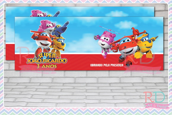 Rótulo Lata Leite 400g Super Wings
