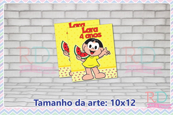 Rótulo Baldinho Pipoca Magali