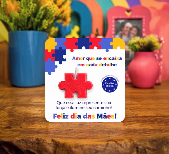 Arquivo Digital Card Porta Vela Mãe Atípica - Imagem 2