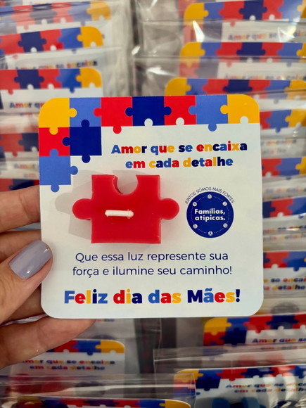 Arquivo Digital Card Porta Vela Mãe Atípica - Imagem 3