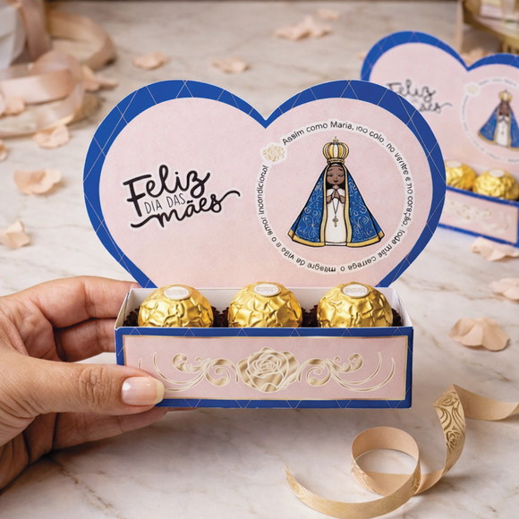 Arquivo Digital Coração Bossa Senhora 3 Doces Dia das Mães - Imagem 3