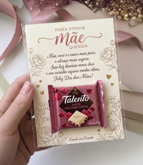 Arquivo Digital Card Talento Dia das Mães (texto Editável) - Imagem 2