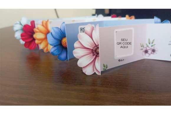 Kit Arquivo Digital Cartão de Visitas Flores Retrovisor