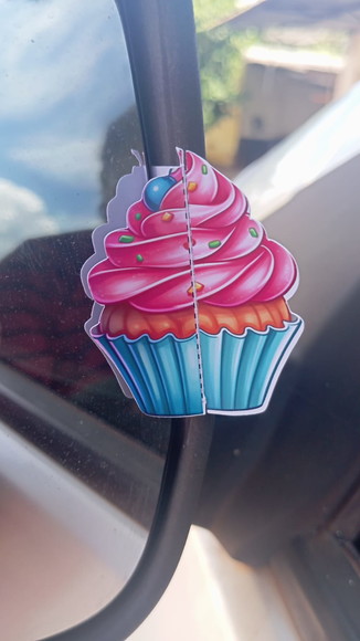Kit Arquivo Digital Cartão de Visitas Cup Cakes Retrovisor - Imagem 4