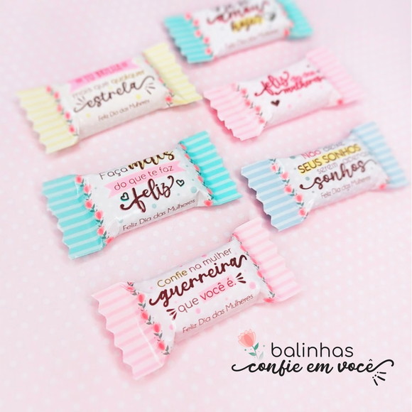 Kit Digital Card Porta Bombom e Balinhas Dia das Mulheres - Imagem 2