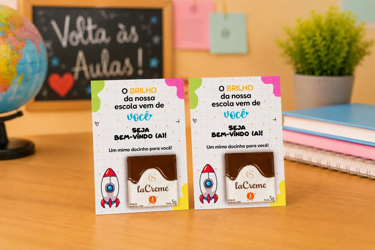 Arquivo Digital Card Porta La Creme Volta as Aulas - Imagem 1