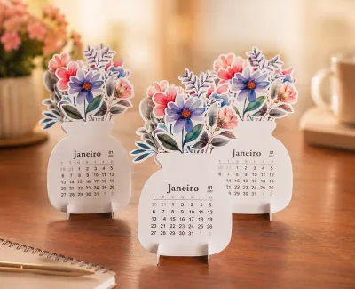 Arquivo Digital Mini Calendário Vasinhos de Flores 2027