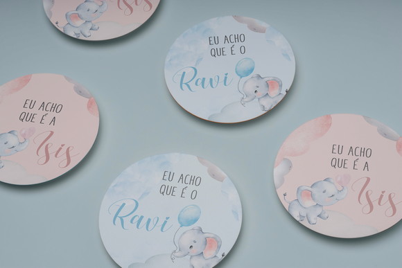 Arquivo Digital Adesivos Chá Revelação. Acho Que É ... - Imagem 1