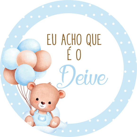 Arquivo Digital Adesivos Chá Revelação. Acho Que É ... - Imagem 4