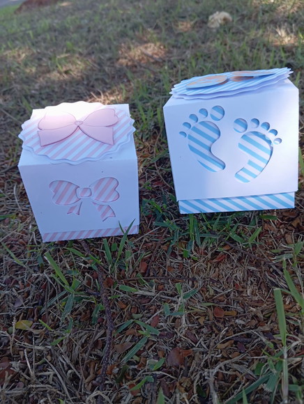 Kit Digital Chá Revelação Rosa e Azul - Imagem 5