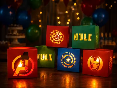Arquivo Digital Caixinhas Vazadas Tema Vingadores