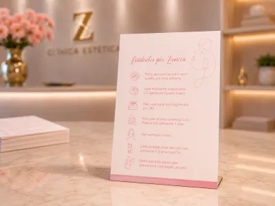 Arte Digital Card Cuidados Após Aplicação do Laser Lavieen