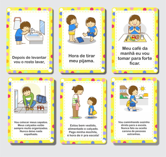 Kit Digital 34 Cards Rotina para Educação Especial - Imagem 3