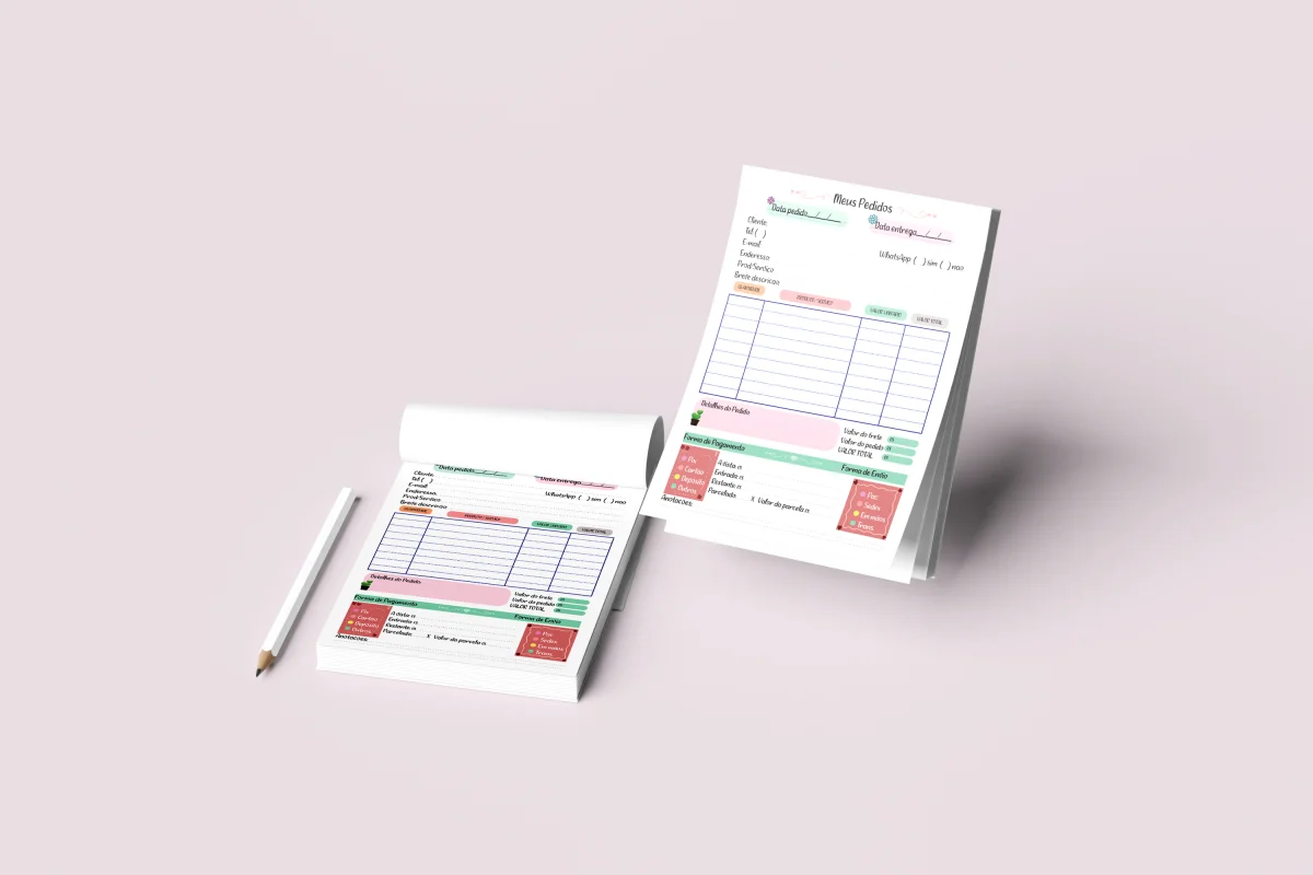 Arquivo Digital Bloco de Pedidos e Controle de Matéria Prima - Imagem 4