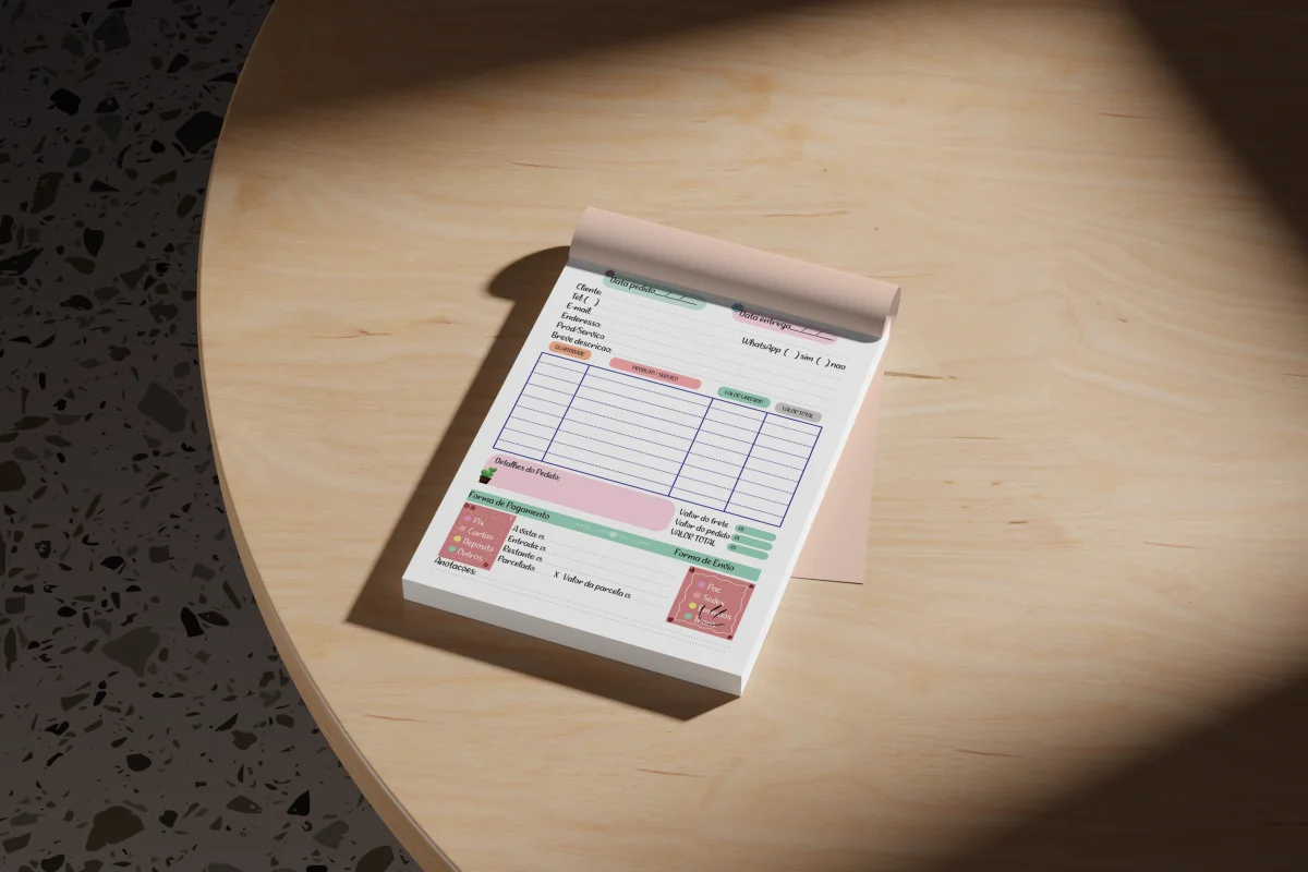Arquivo Digital Bloco de Pedidos e Controle de Matéria Prima - Imagem 2