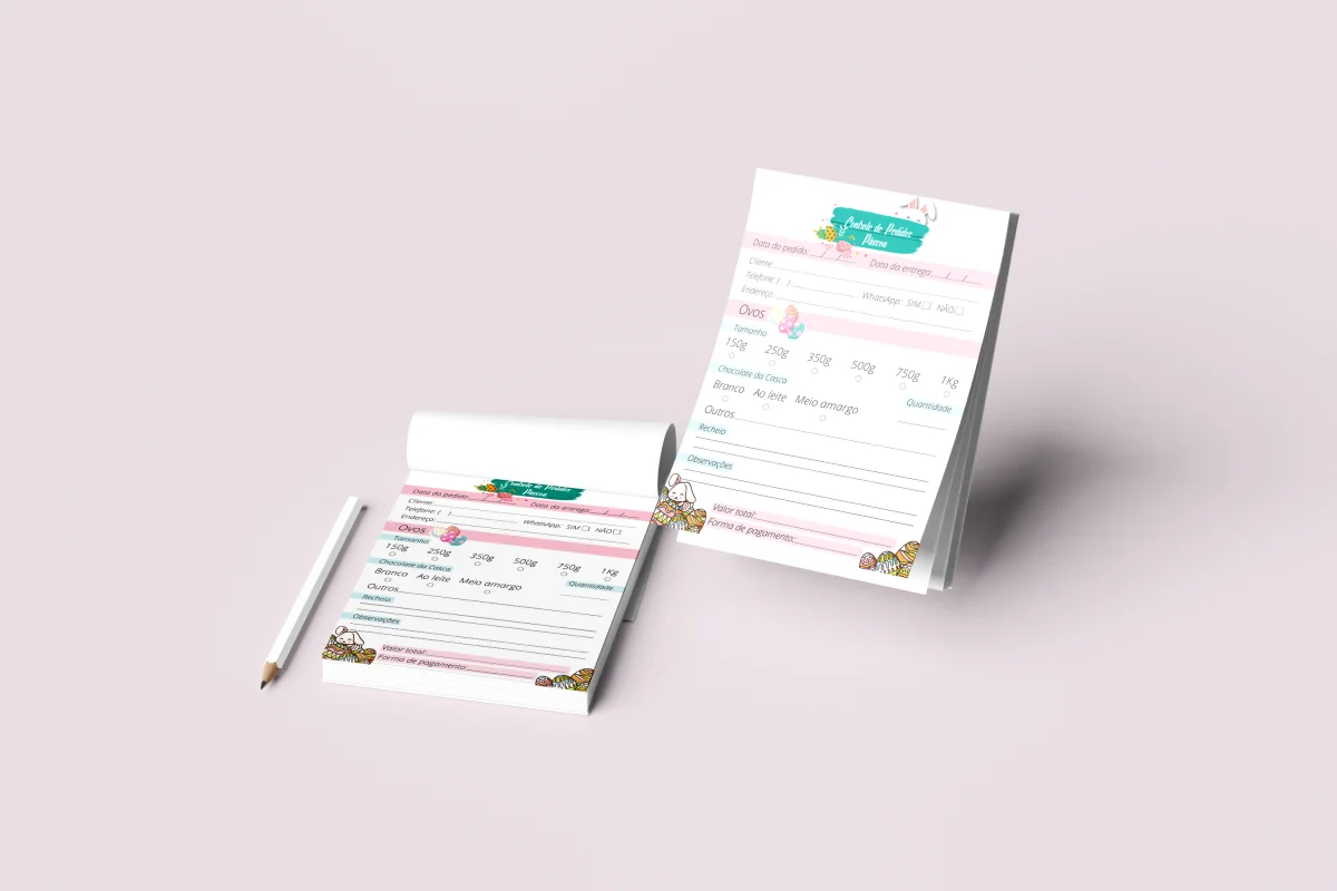 Arquivo Digital Bloco de Pedidos Páscoa - Imagem 3