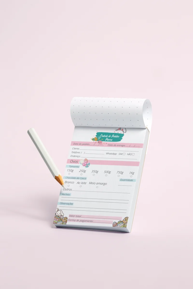 Arquivo Digital Bloco de Pedidos Páscoa - Imagem 4