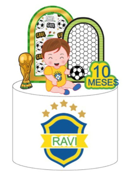 Arquivo de Corte Topo de Bolo Copa do Mundo