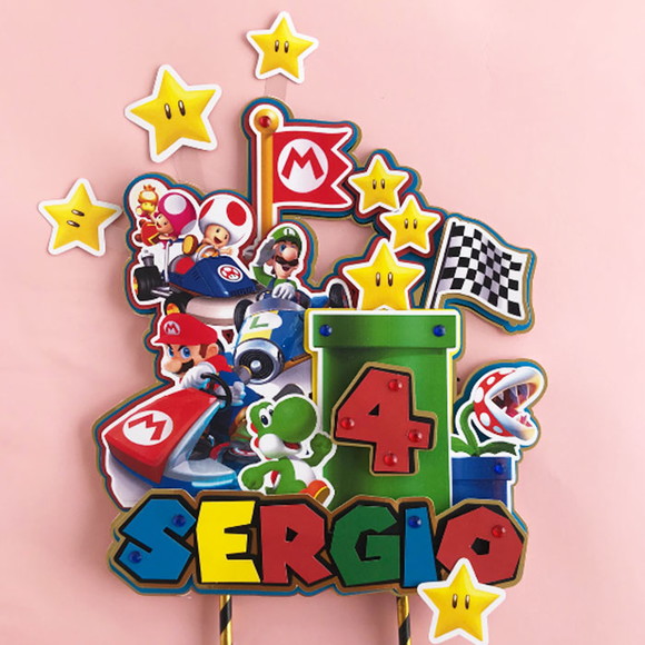Arquivo de Corte Topo de Bolo Super Mario