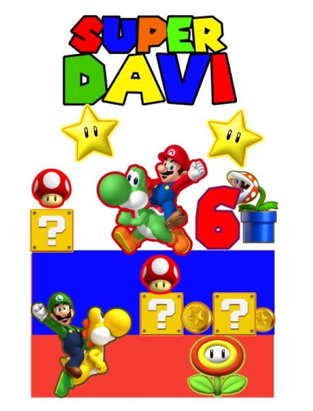 Arquivo de Corte Topo de Bolo Super Mario