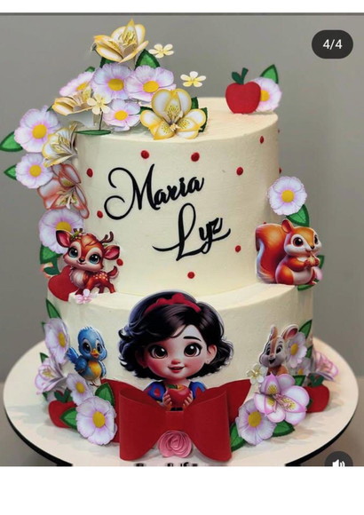 Arquivo de Corte Topo de Bolo Branca de Neve