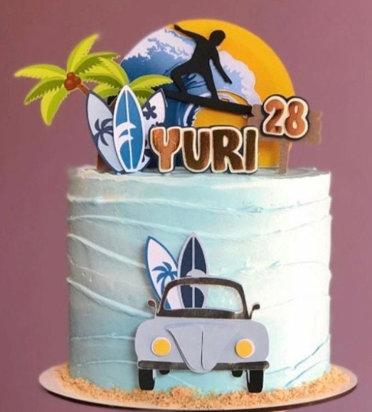 Topo de Bolo Surf