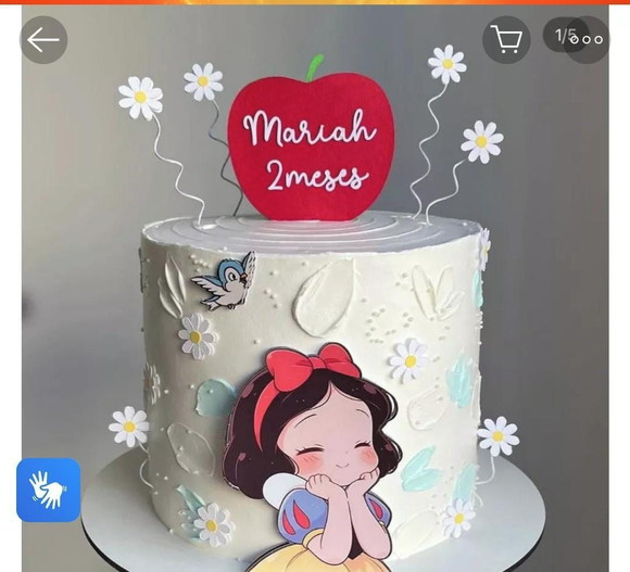 Arquivo de Corte Topo de Bolo Branca de Neve