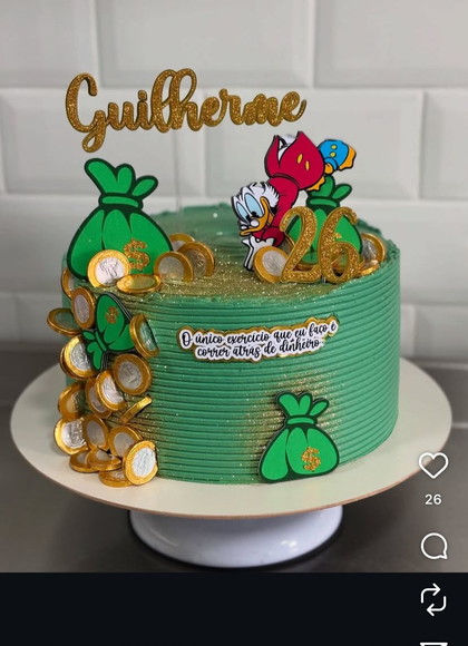 Arquivo de Corte Topo de Bolo Tio Patinhas