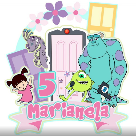 Arquivo de Corte Topo de Bolo Monstros Sa