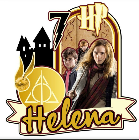 Arquivo de Corte Topo de Bolo Harry Potter
