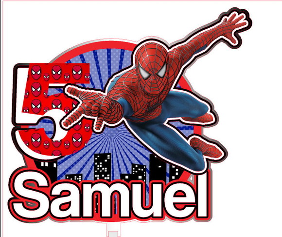 Topo de Bolo Homem Aranha