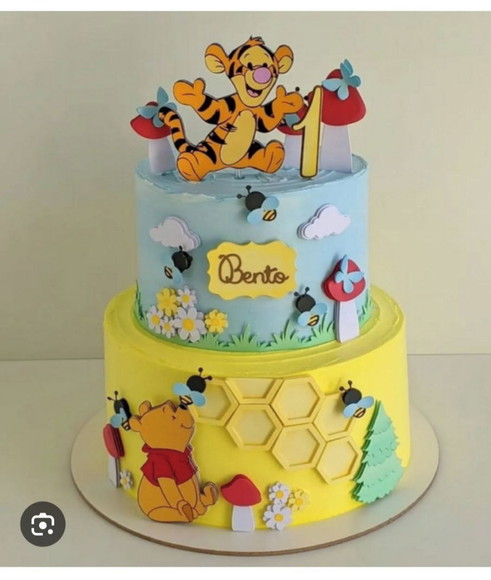 Arquivo de Corte Topo de Bolo Pooh